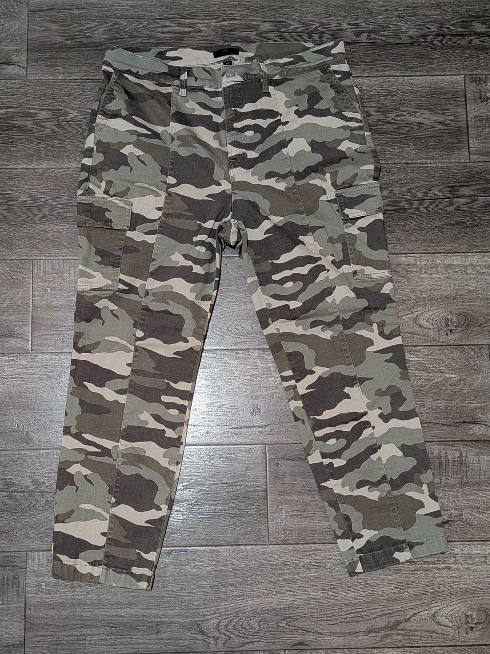 J.Crew Vintage Straight Cargo Pants Camo Green Womens Size 32 Crop Utility